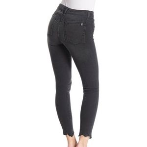 JOE’S JEANS Distressed Mid-Rise Black Skinny Ankle Tularose Jeans